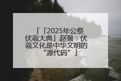 「2025年公祭伏羲大典」赵强：伏羲文化是中华文明的“源代码”