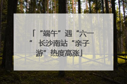 “端午”遇“六一” 长沙南站“亲子游”热度高涨