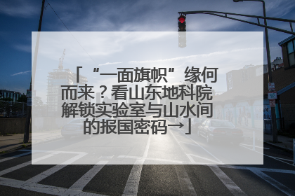 “一面旗帜”缘何而来？看山东地科院解锁实验室与山水间的报国密码→
