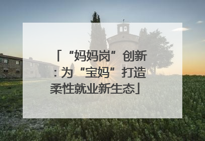 “妈妈岗”创新：为“宝妈”打造柔性就业新生态