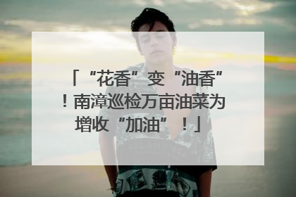 “花香”变“油香”！南漳巡检万亩油菜为增收“加油”！