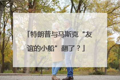 特朗普与马斯克“友谊的小船”翻了？