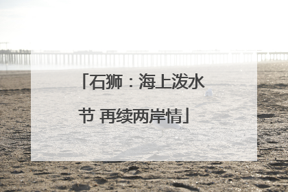 石狮：海上泼水节 再续两岸情