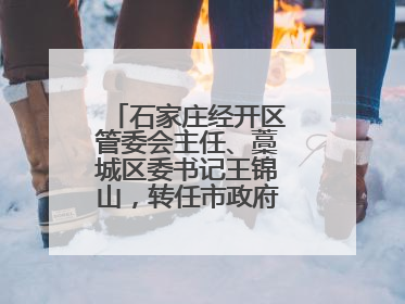 石家庄经开区管委会主任、藁城区委书记王锦山，转任市政府二级巡视员
