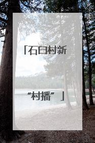 石臼村新“村播”