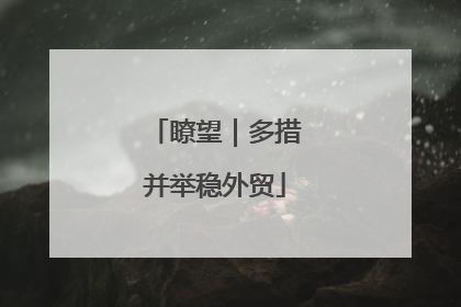 瞭望｜多措并举稳外贸