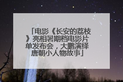 电影《长安的荔枝》亮相暑期档电影片单发布会，大鹏演绎唐朝小人物故事