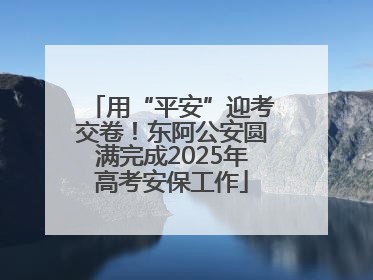 用“平安”迎考交卷！东阿公安圆满完成2025年高考安保工作