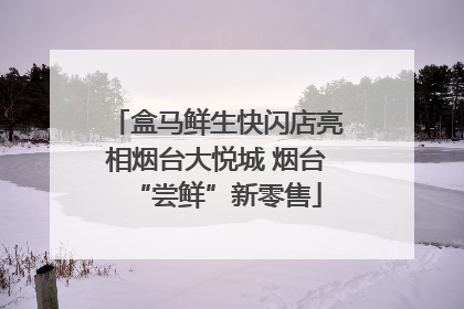 盒马鲜生快闪店亮相烟台大悦城 烟台“尝鲜”新零售