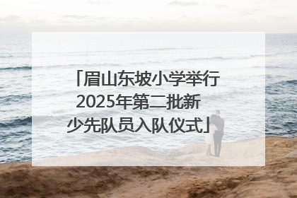 眉山东坡小学举行2025年第二批新少先队员入队仪式