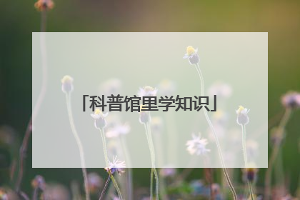 科普馆里学知识