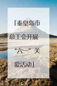 秦皇岛市总工会开展“六一”关爱活动
