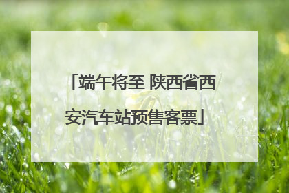 端午将至 陕西省西安汽车站预售客票