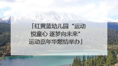 红黄蓝幼儿园“运动悦童心 逐梦向未来”运动嘉年华燃情举办