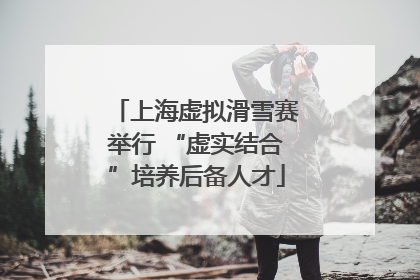 上海虚拟滑雪赛举行 “虚实结合”培养后备人才