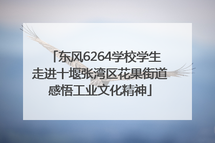 东风6264学校学生走进十堰张湾区花果街道感悟工业文化精神