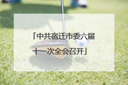 中共宿迁市委六届十一次全会召开
