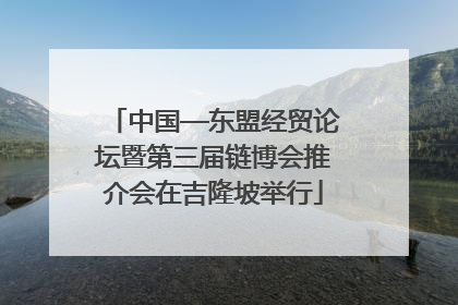 中国—东盟经贸论坛暨第三届链博会推介会在吉隆坡举行