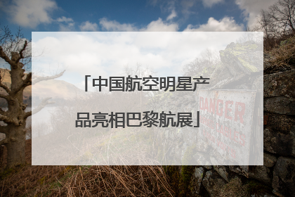 中国航空明星产品亮相巴黎航展