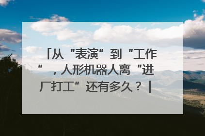 从“表演”到“工作”，人形机器人离“进厂打工”还有多久？｜机器人商业新纪元