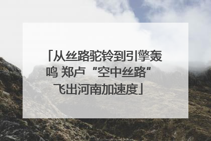 从丝路驼铃到引擎轰鸣 郑卢“空中丝路”飞出河南加速度