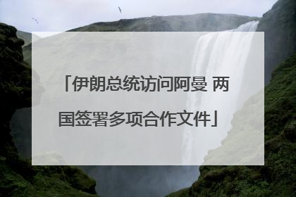 伊朗总统访问阿曼 两国签署多项合作文件