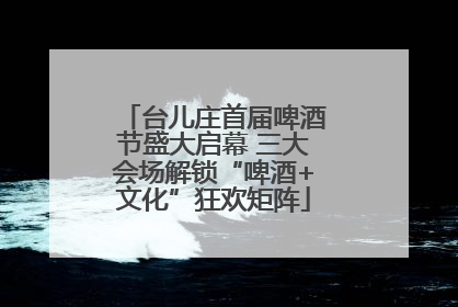 台儿庄首届啤酒节盛大启幕 三大会场解锁“啤酒+文化”狂欢矩阵
