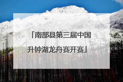 南部县第三届中国升钟湖龙舟赛开赛