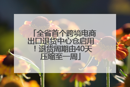 全省首个跨境电商出口退货中心仓启用！退货周期由40天压缩至一周