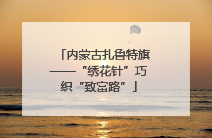 内蒙古扎鲁特旗——“绣花针”巧织“致富路”
