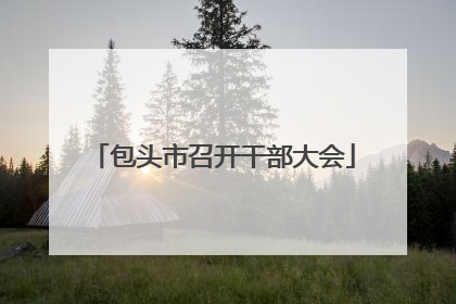 包头市召开干部大会