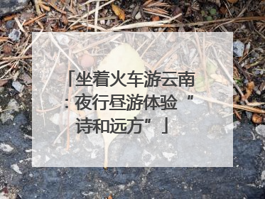 坐着火车游云南：夜行昼游体验“诗和远方”