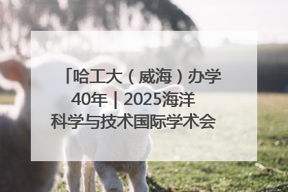 哈工大（威海）办学40年｜2025海洋科学与技术国际学术会议在威海召开