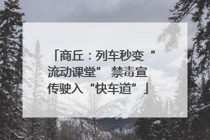 商丘：列车秒变“流动课堂” 禁毒宣传驶入“快车道”