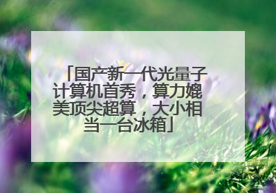 国产新一代光量子计算机首秀，算力媲美顶尖超算，大小相当一台冰箱