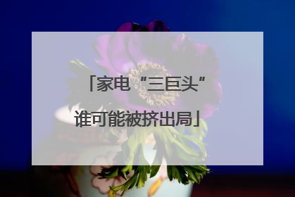 家电“三巨头”谁可能被挤出局