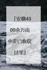 安徽4300余万亩小麦已收获过半