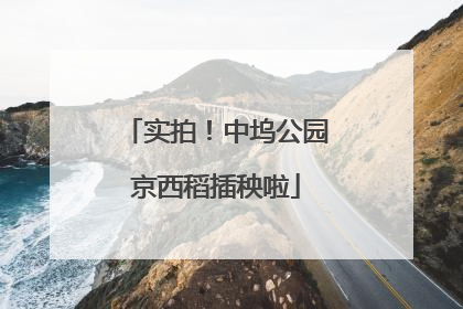 实拍！中坞公园京西稻插秧啦