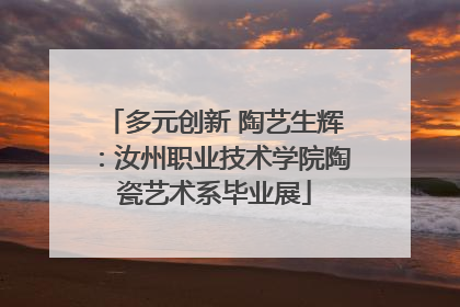 多元创新 陶艺生辉：汝州职业技术学院陶瓷艺术系毕业展