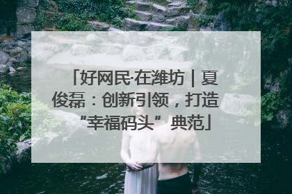 好网民·在潍坊｜夏俊磊：创新引领，打造“幸福码头”典范