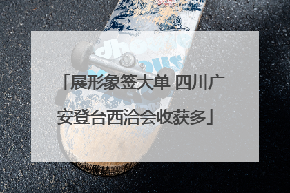 展形象签大单 四川广安登台西洽会收获多
