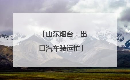 山东烟台：出口汽车装运忙