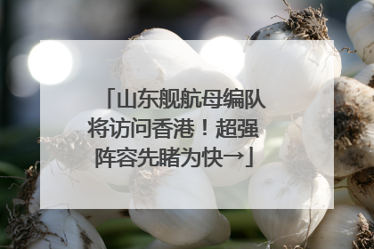 山东舰航母编队将访问香港！超强阵容先睹为快→
