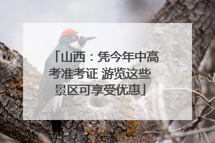 山西：凭今年中高考准考证 游览这些景区可享受优惠