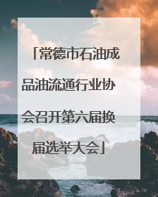 常德市石油成品油流通行业协会召开第六届换届选举大会