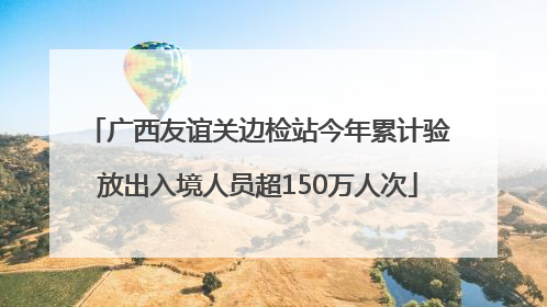 广西友谊关边检站今年累计验放出入境人员超150万人次