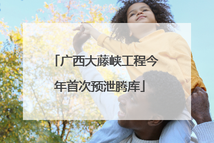 广西大藤峡工程今年首次预泄腾库
