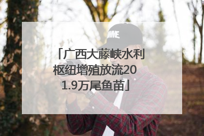 广西大藤峡水利枢纽增殖放流201.9万尾鱼苗