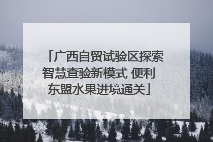 广西自贸试验区探索智慧查验新模式 便利东盟水果进境通关