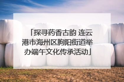 探寻药香古韵 连云港市海州区朐阳街道举办端午文化传承活动